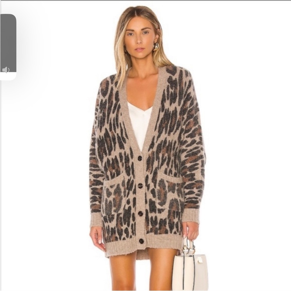 Rails Oslo Leopard cardigan. Size small